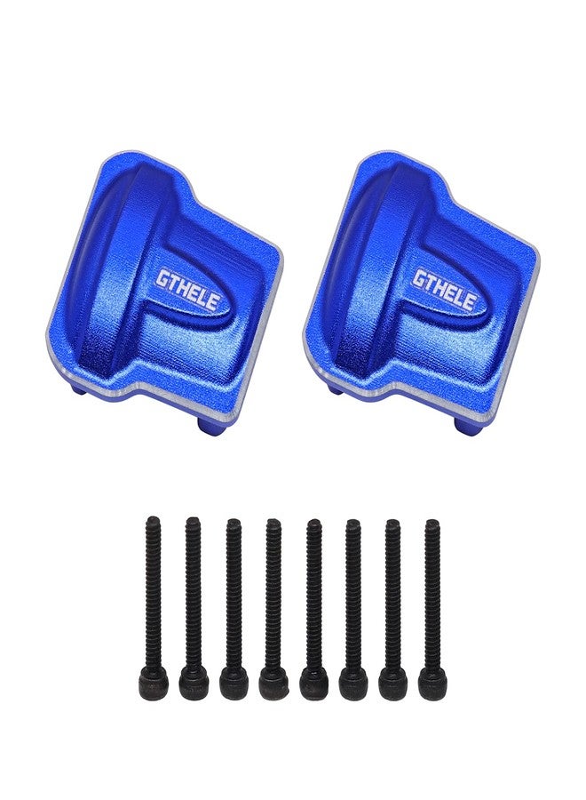 GTHELE Aluminum Diff Cover Front&Rear Bridge Axle Cover for Traxxas 1/18 TRX4M Upgrade Parts RC Crawler Car (Dark Blue) - Image 1